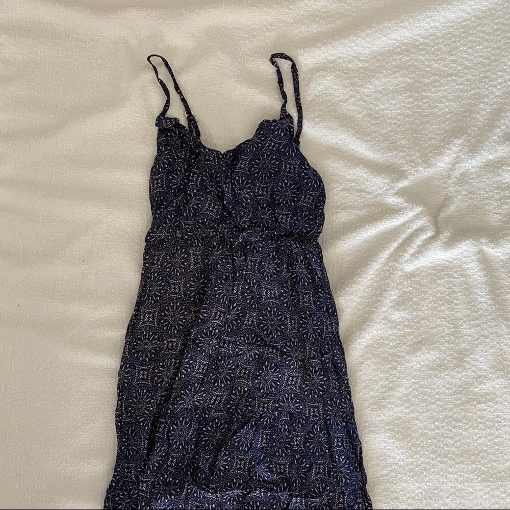 navy boho maxi dress